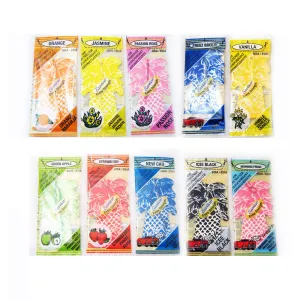 12 Exotica Hanging Car Air Aroma Freshener Scent Home Office Fragrance Hang New