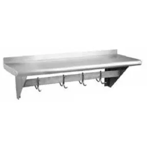 12" x 72" STAINLESS STEEL POT RACKS