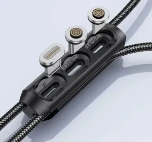 2 Pieces Magnetic Plug Case Portable Usb Cable Organizer