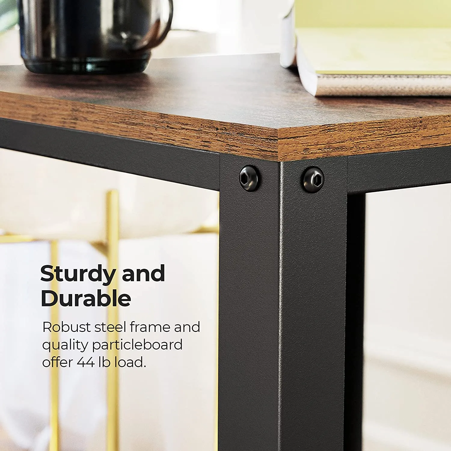 2-Tier Side Table / Beside Table With Mesh Bottom