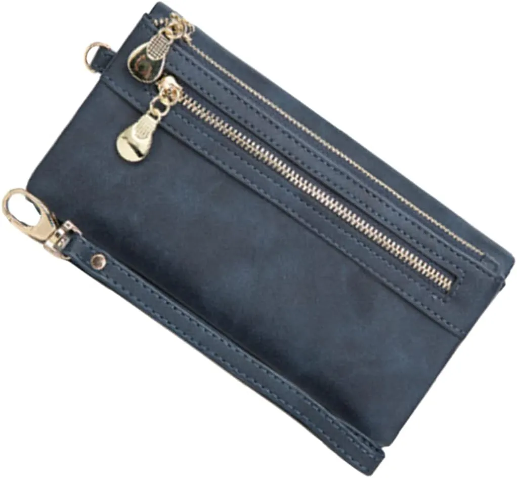 2pcs Clutch Bag Phone Holder Leather Wallet Women Purse Convenient Money Clips Long Clutch Wallet Purse