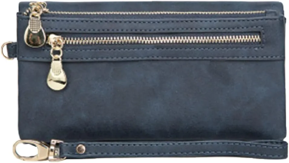 2pcs Clutch Bag Phone Holder Leather Wallet Women Purse Convenient Money Clips Long Clutch Wallet Purse