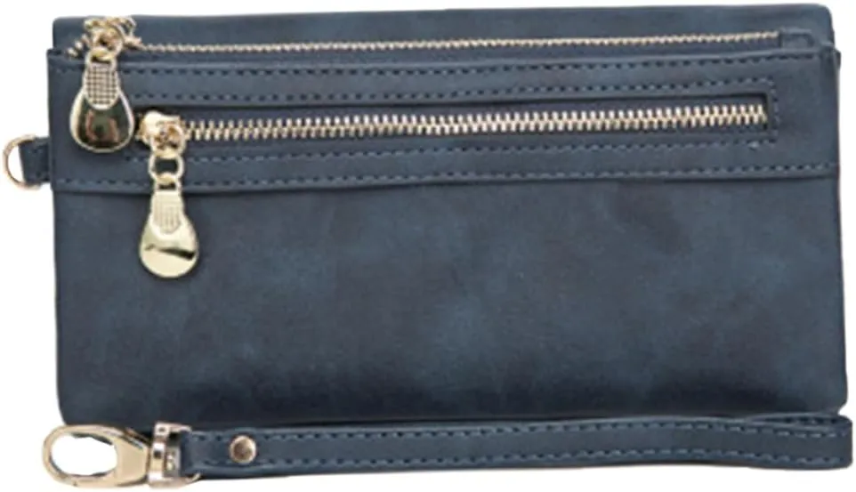 2pcs Clutch Bag Phone Holder Leather Wallet Women Purse Convenient Money Clips Long Clutch Wallet Purse