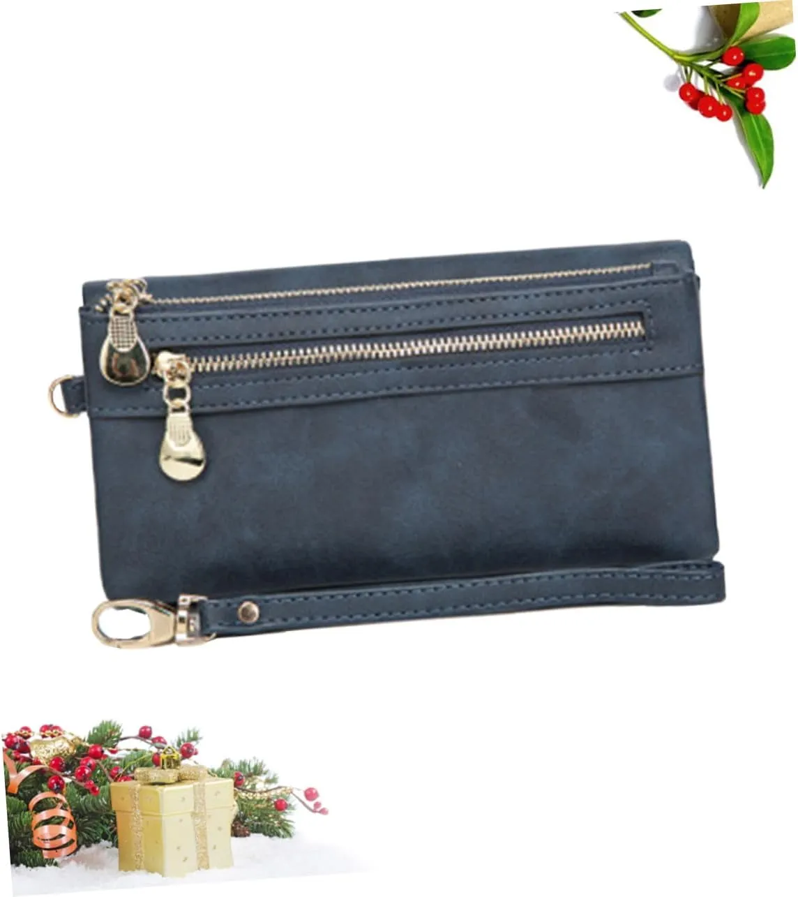 2pcs Clutch Bag Phone Holder Leather Wallet Women Purse Convenient Money Clips Long Clutch Wallet Purse