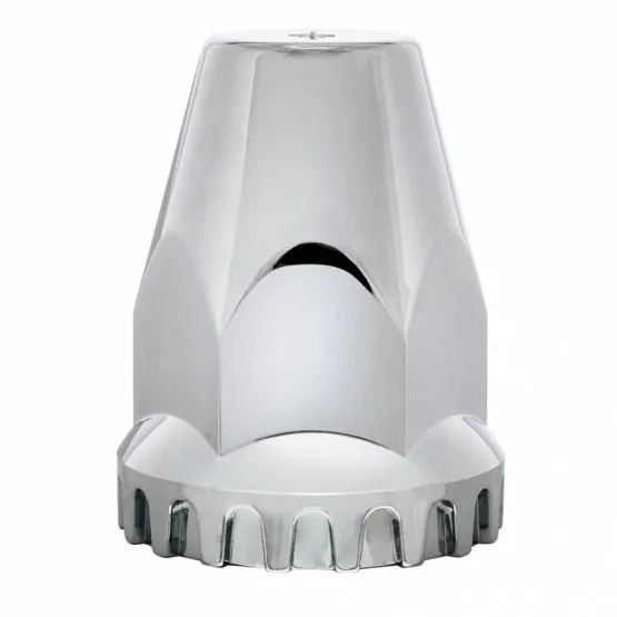 33mm Chrome Plastic Original Nut Cover with Flange - Push-On