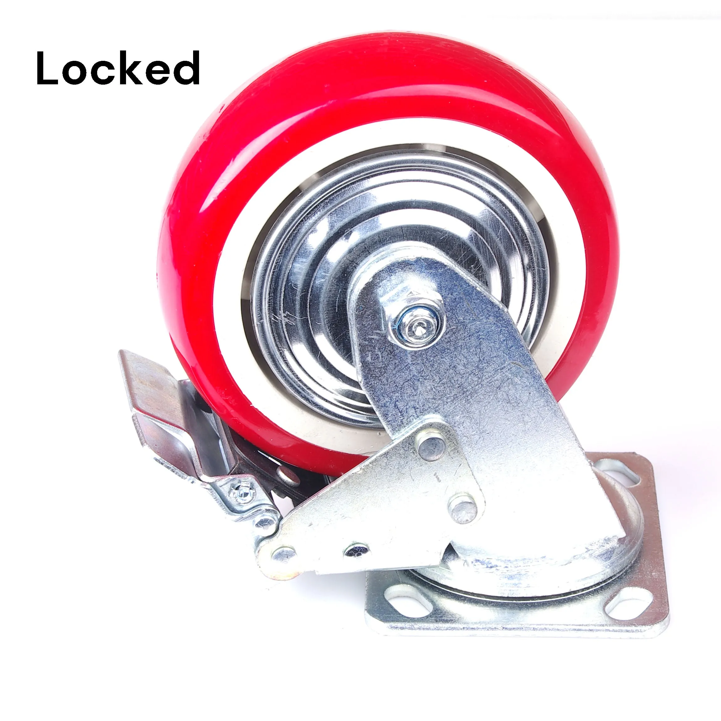 5-inch Industrial Caster Wheels | Swivel with Brake Locking | Castor Wheels Cart Furniture Workbench