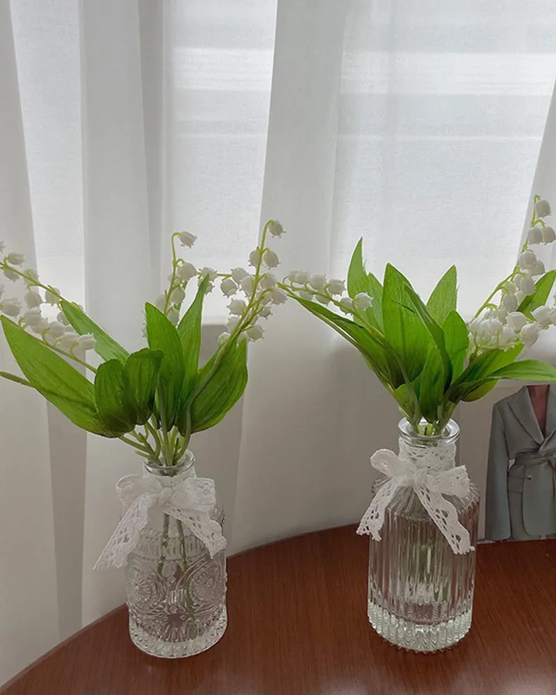 7Pcs Artificial Lily of the Valley Flower Benchmark Bouquets Decoration
