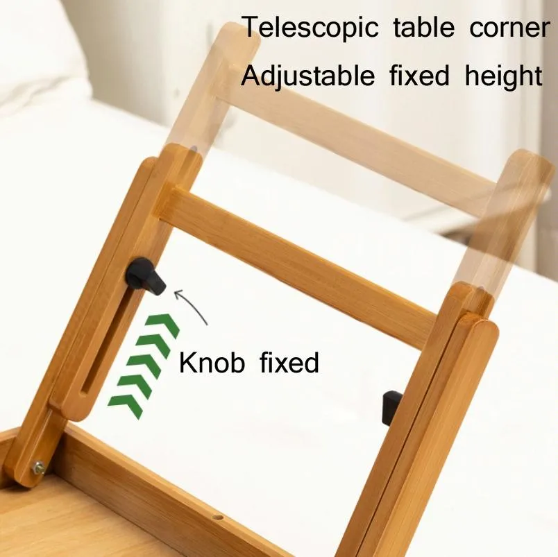 Adjustable Folding Laptop Desk for Dorm or Study - Height and Space Saver