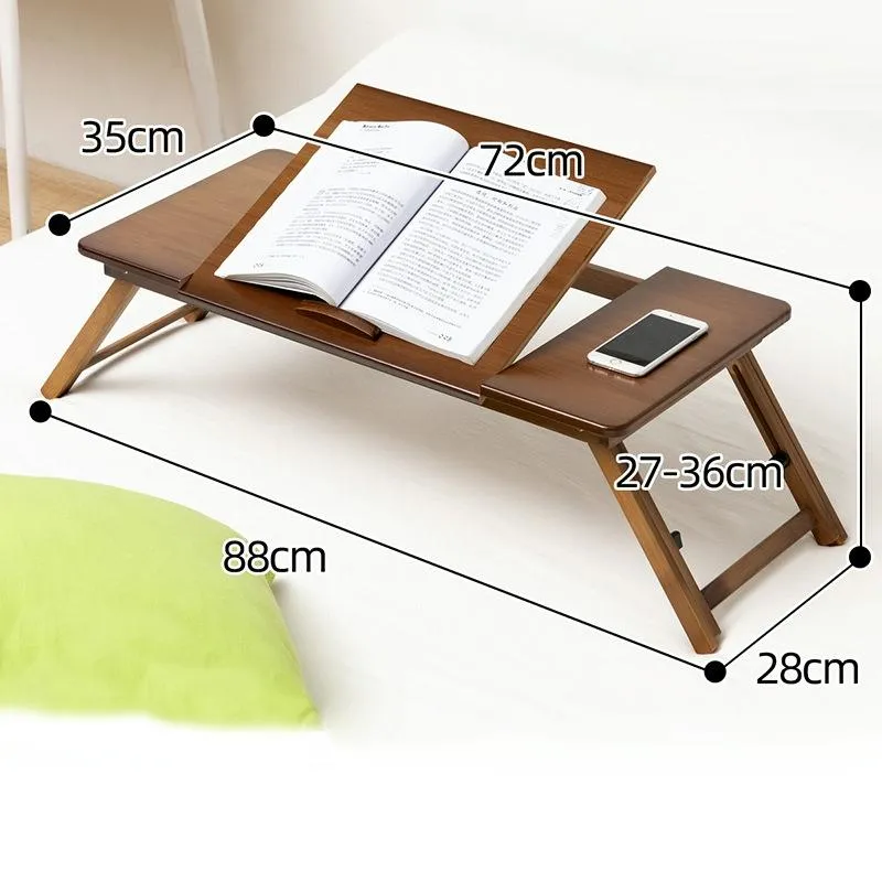 Adjustable Folding Laptop Desk for Dorm or Study - Height and Space Saver