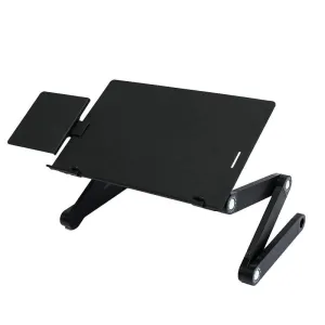 Adjustable Folding Laptop Desk with Mouse Board - Aluminum Alloy
