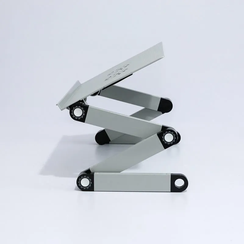 Adjustable Folding Laptop Desk with Mouse Board - Aluminum Alloy