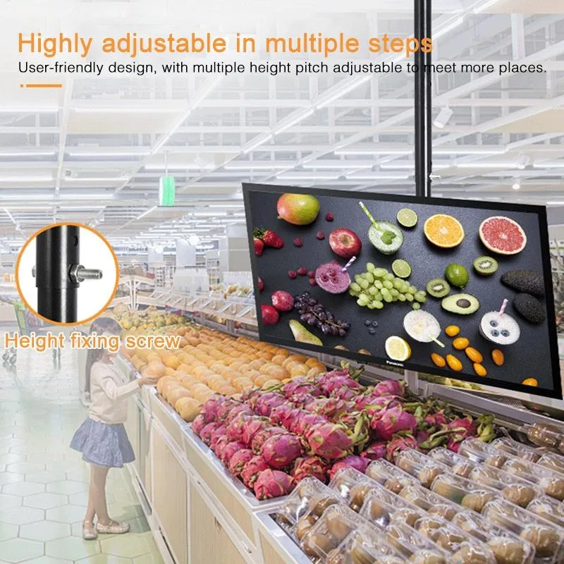 Adjustable Single Screen Tv Wall / Ceiling Mount - 32-70 Inch 0.5-3m Range