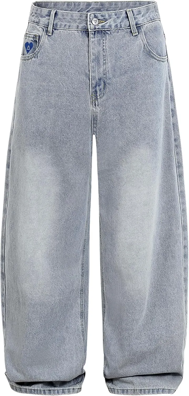 Aelfric Eden Women Wide Leg Jeans High Waist Baggy Jeans Vintage Loose Boyfriend Mens Unisex Streetwear Y2K Denim Pants