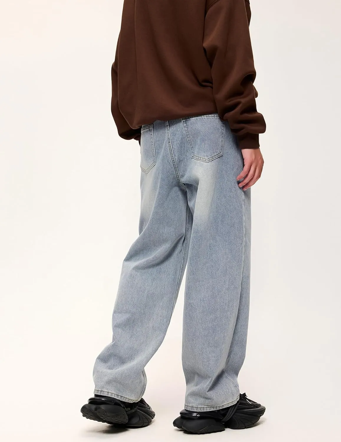 Aelfric Eden Women Wide Leg Jeans High Waist Baggy Jeans Vintage Loose Boyfriend Mens Unisex Streetwear Y2K Denim Pants