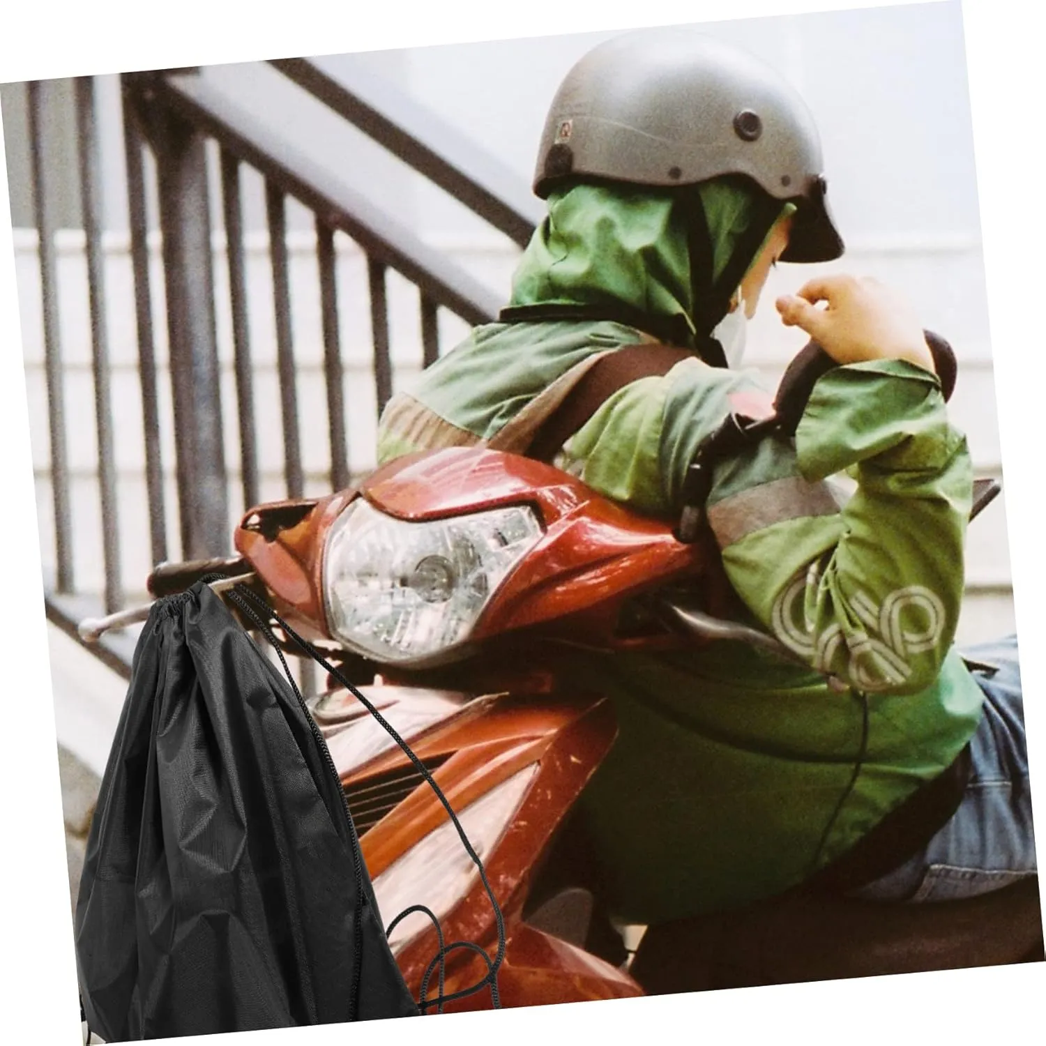 Alipis Portable Drawstring Bag Durable Oxford Storage Pouch for Bicycle and Sports Helmets Convenient Training Travel Storage for Schools and Teams