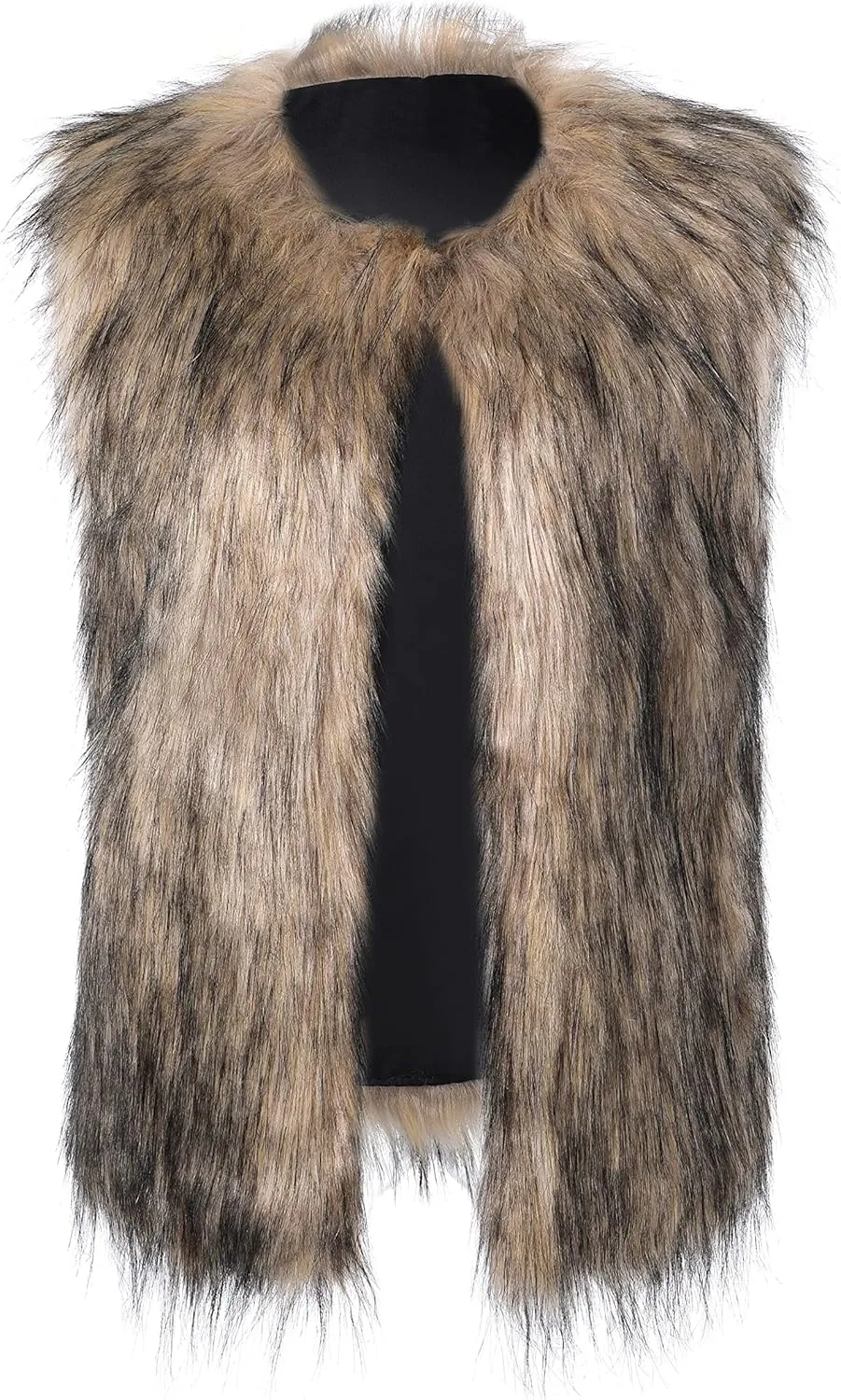 BABEYOND Womens Faux Fur Vest Short Coat Sleeveless Jacket for Winter Fluffy Outwear with Pockets