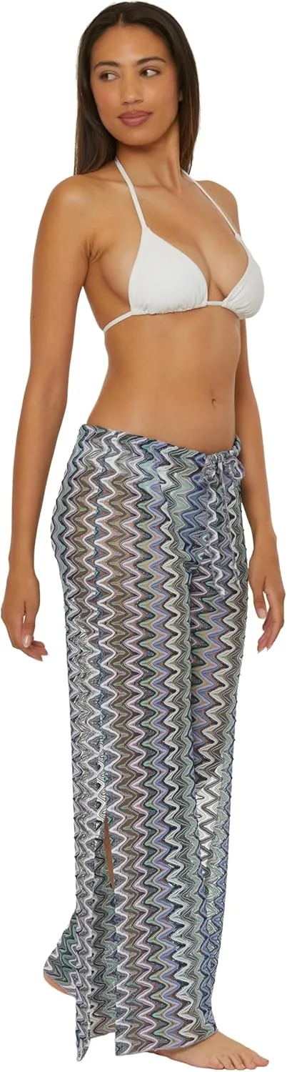 BECCA womens Sundown Knit Pants, Casual, High Side Slits, Beach Cover Ups for Women