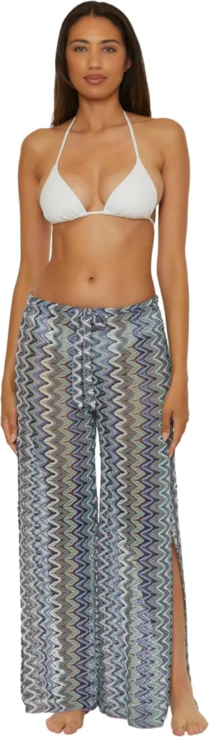 BECCA womens Sundown Knit Pants, Casual, High Side Slits, Beach Cover Ups for Women