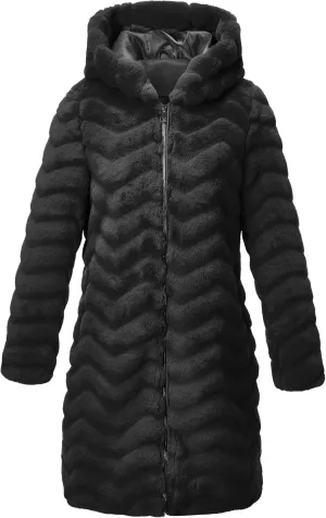 Bellivera Womens Leopard Print Fleece Coat, Spring and Winter Fashion Fuzzy Jacket Faux Fur Fluffy Cardigan Overcoat