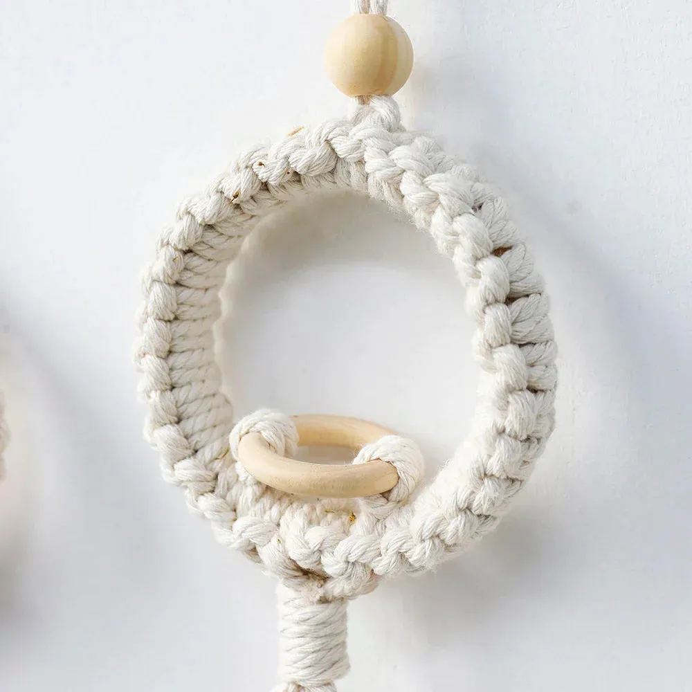 Boho Macrame Wall Hanging for Air Plants