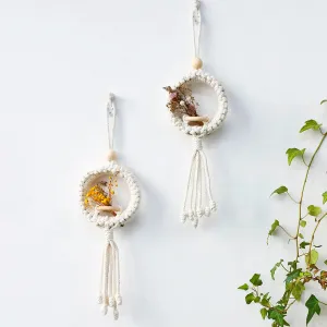 Boho Macrame Wall Hanging for Air Plants