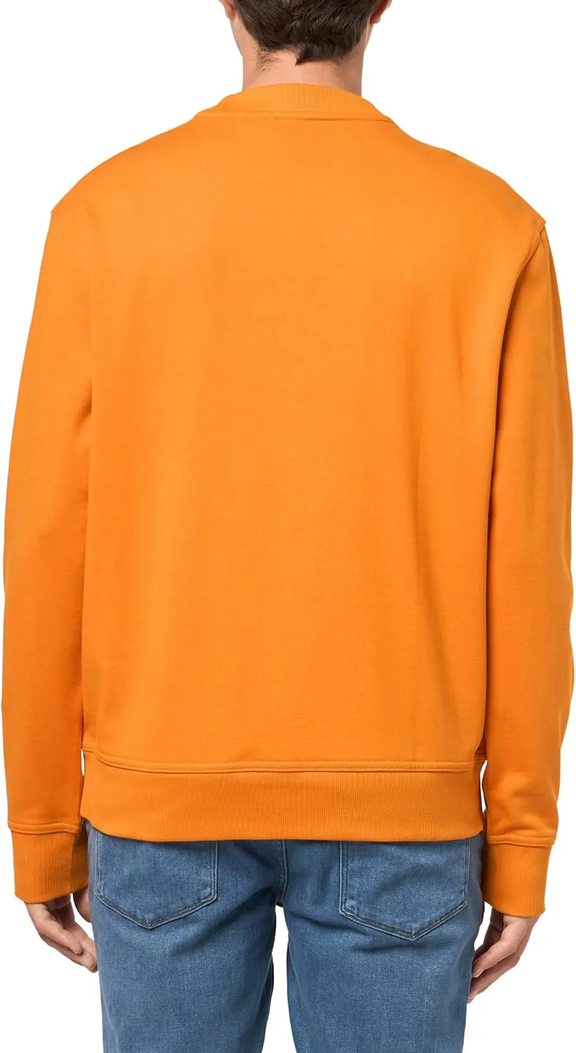 BOSS Men's Bold Logo French Terry Crew Neck Sweatshirt