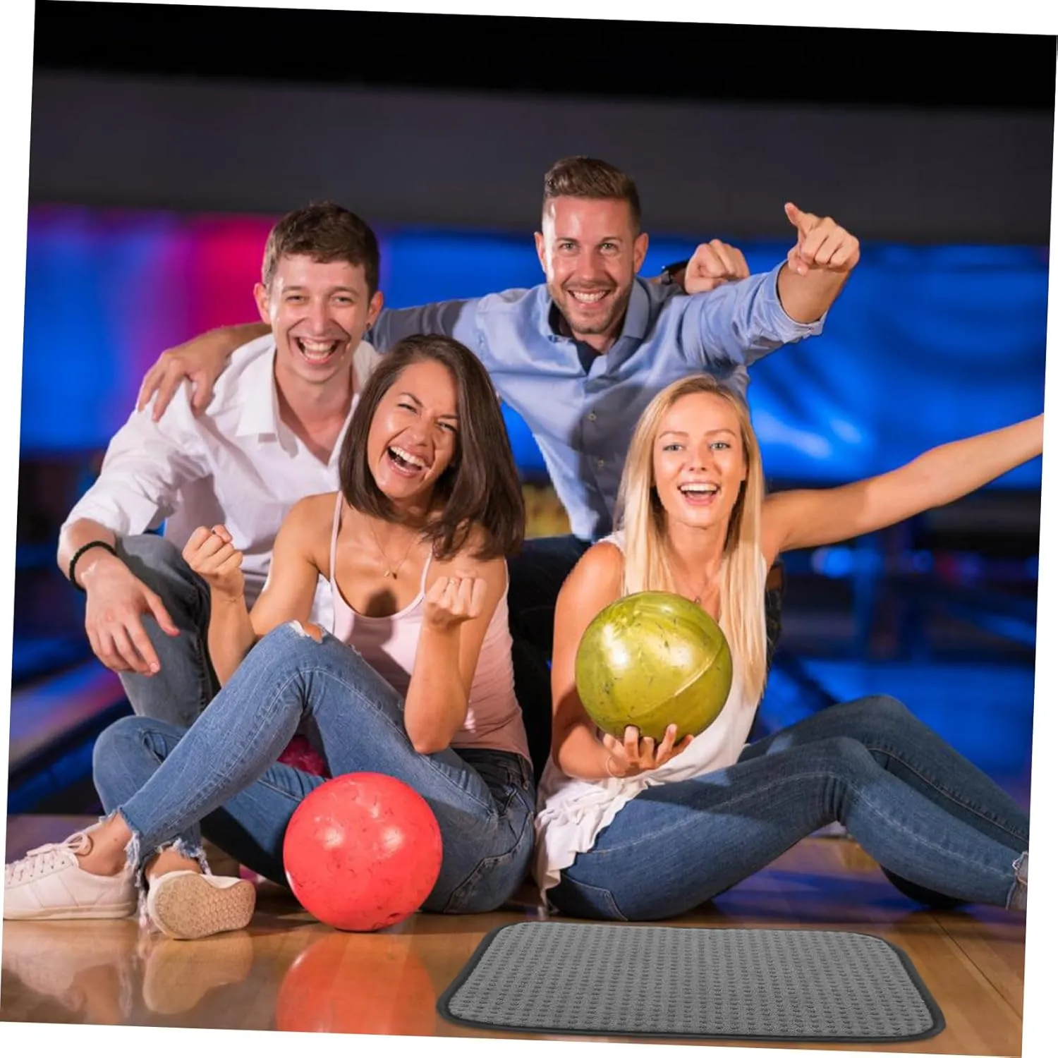 Bowling Mat Cleaning Bowling Pad Convenient Bowling Ball Cleaner Cleaning Bowling Towel Bowling Supply