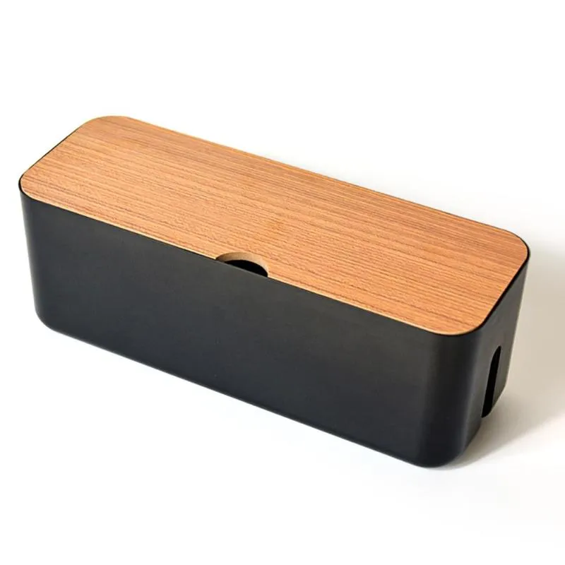 Cable Storage Box Power Strip Wire Case Anti Dust Charger Socket Organizer Tablet Phone Network Line Storage Bin Wire Management