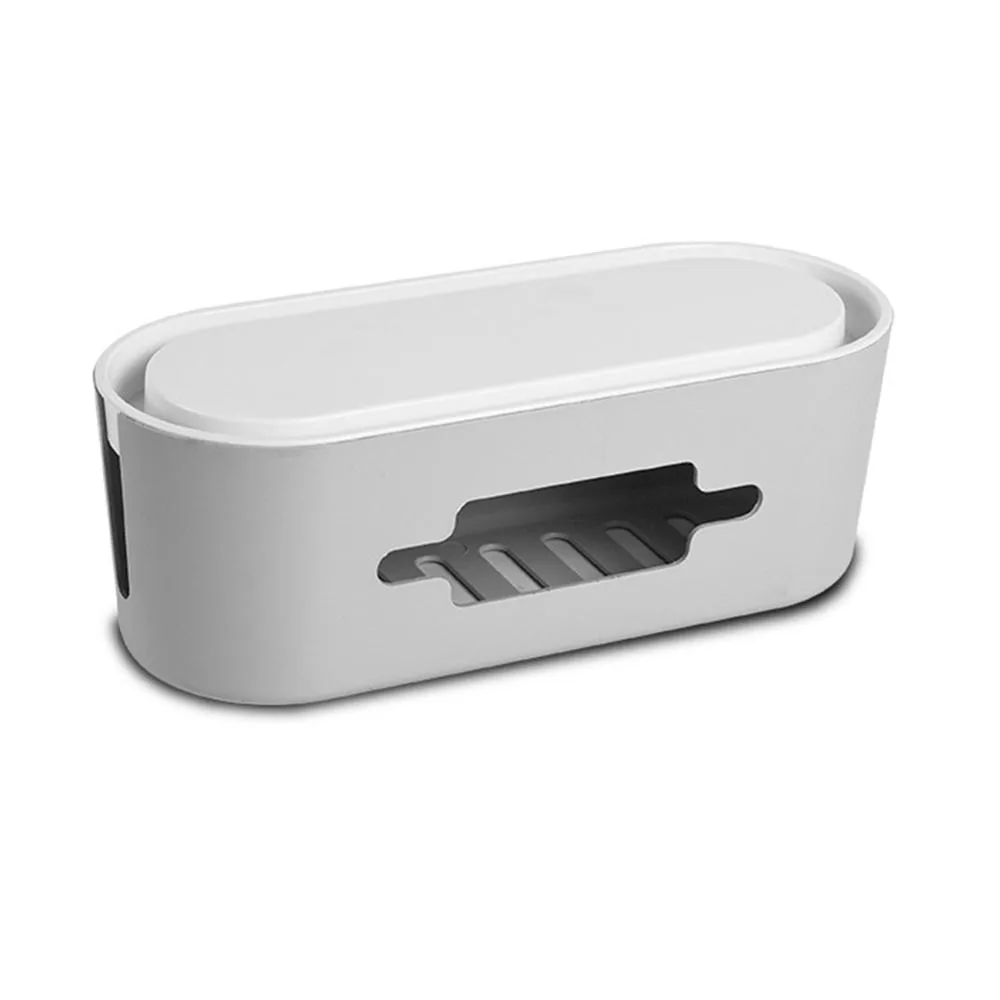 Cable Storage Box Power Strip Wire Case Anti Dust Charger Socket Organizer Tablet Phone Network Line Storage Bin Wire Management