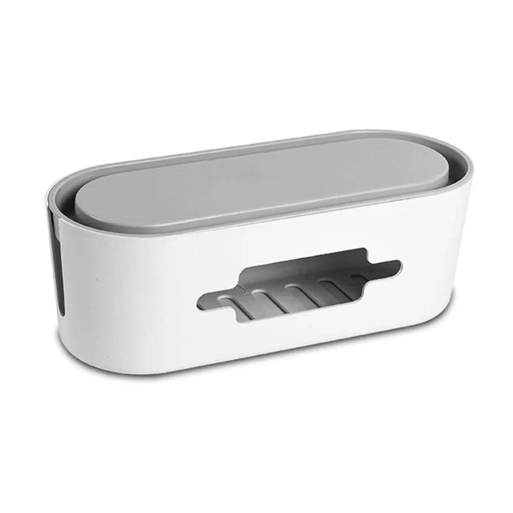 Cable Storage Box Power Strip Wire Case Anti Dust Charger Socket Organizer Tablet Phone Network Line Storage Bin Wire Management