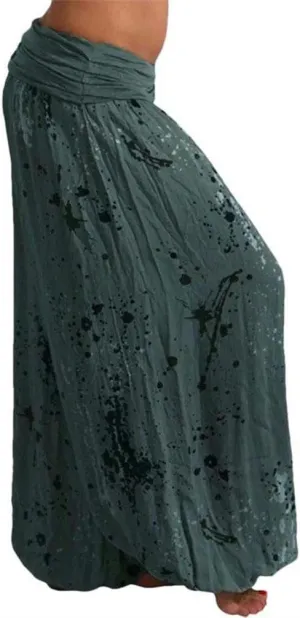 Cargo Pants Ladies Plus Loose-Size Leg Pants Ladies Casual Pants Wide Pants Women high Waist