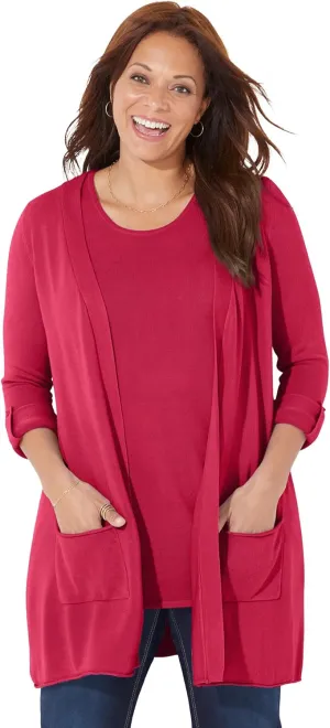 Catherines Women's Plus Size Cashmiracle Cardigan