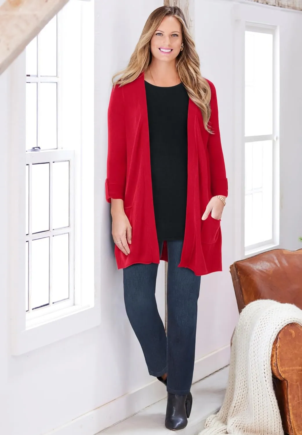 Catherines Women's Plus Size Cashmiracle Cardigan