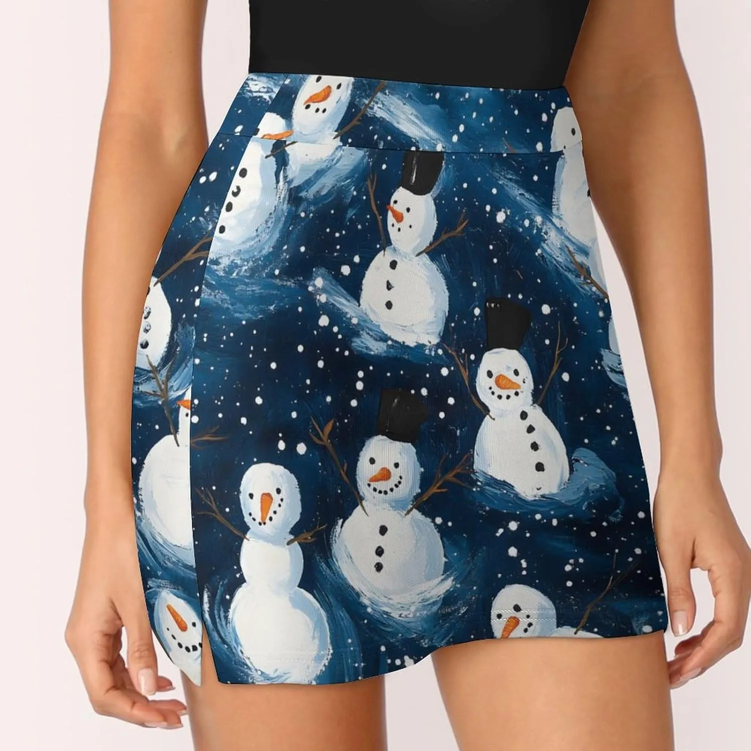 Christmas Tree Tennis Skirts for Women with Pockets High Waisted Athletic Golf Skorts Skirts A-Line Mini Short Skirt
