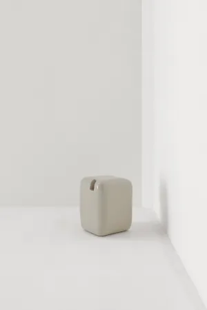 COBBLE TALL SIDE TABLE & STOOL / PEBBLE