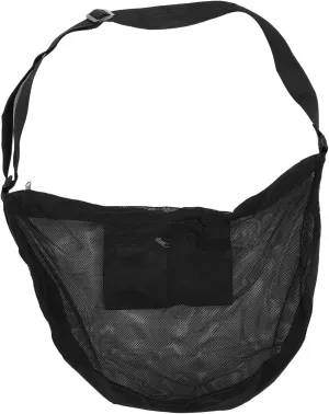 Convenient Basketball Bag Black Single Ball Bag Mesh Sports Balls Container Multi-Purpose Rucksack