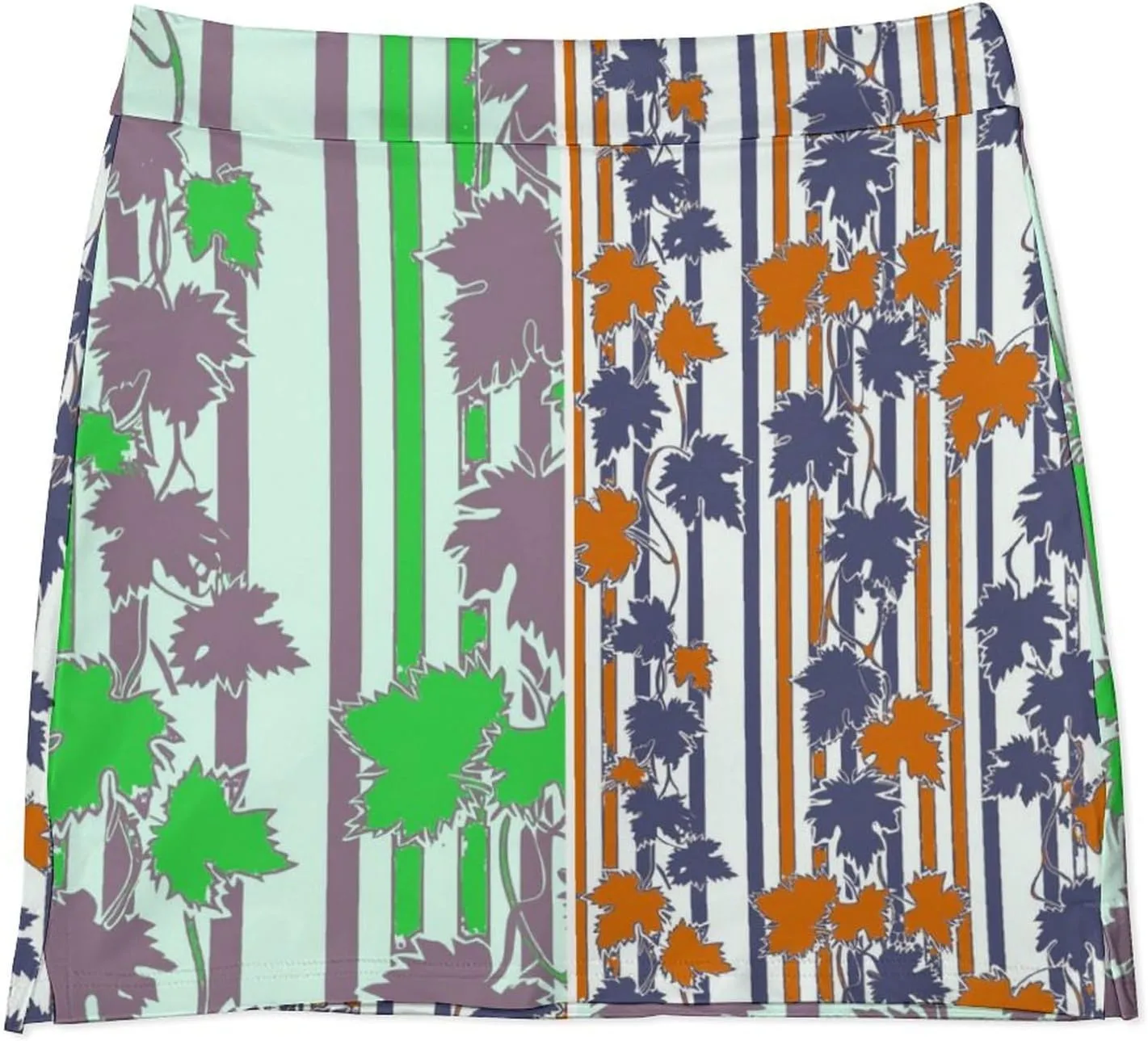 Cute Bird Pattern Mini Pleated Skirts for Women Sexy Mini Skirt Short Cargo Skirt Skater A-line Pleated Skirt