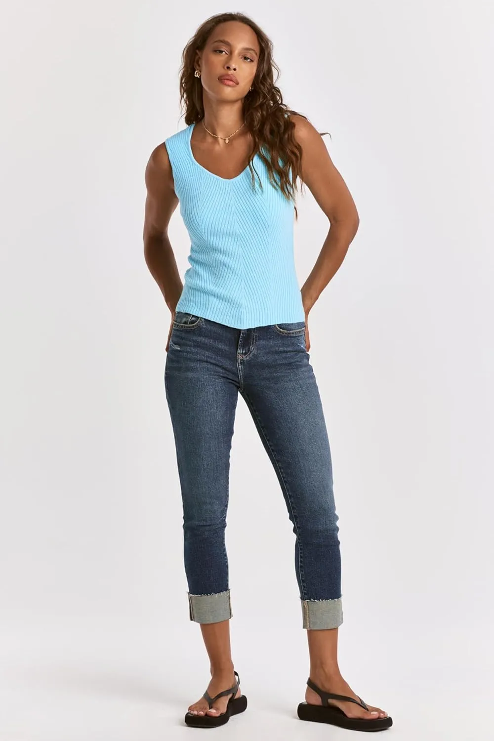 DEAR JOHN Women's Neomi Decollete Neck Tank