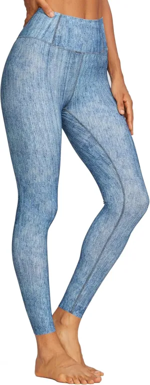 Denim Leggings for Women,High Waisted Tummy Control Stretchy Pants,Buttery Soft Butt Lifting Casual Jeans for Women.