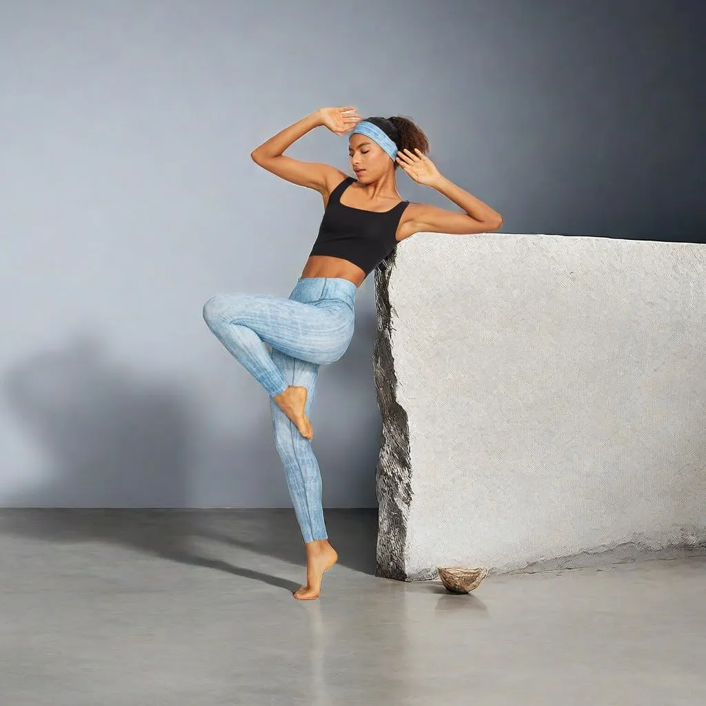 Denim Leggings for Women,High Waisted Tummy Control Stretchy Pants,Buttery Soft Butt Lifting Casual Jeans for Women.
