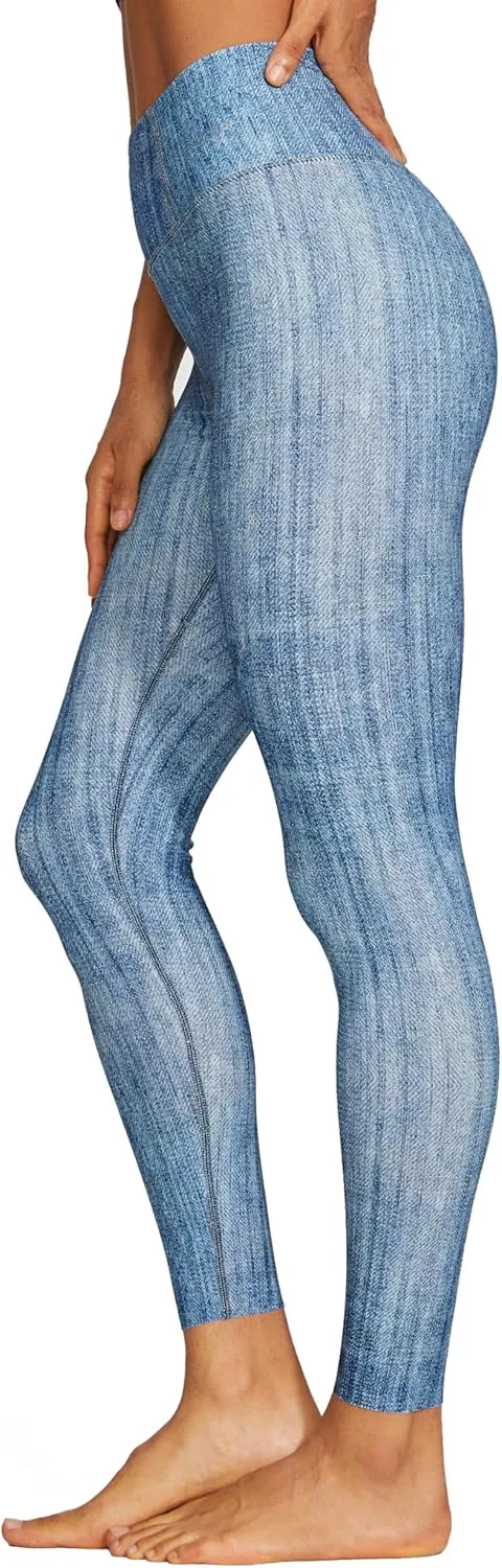 Denim Leggings for Women,High Waisted Tummy Control Stretchy Pants,Buttery Soft Butt Lifting Casual Jeans for Women.