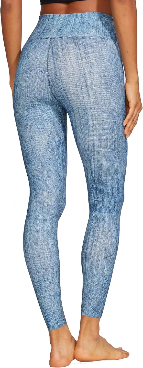 Denim Leggings for Women,High Waisted Tummy Control Stretchy Pants,Buttery Soft Butt Lifting Casual Jeans for Women.