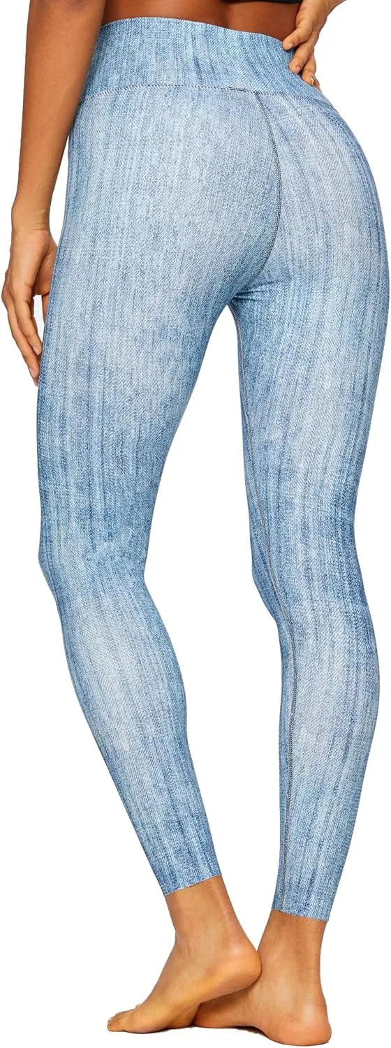 Denim Leggings for Women,High Waisted Tummy Control Stretchy Pants,Buttery Soft Butt Lifting Casual Jeans for Women.
