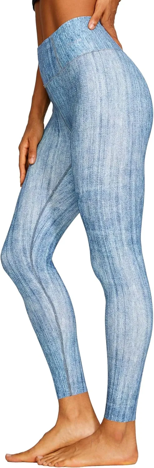 Denim Leggings for Women,High Waisted Tummy Control Stretchy Pants,Buttery Soft Butt Lifting Casual Jeans for Women.