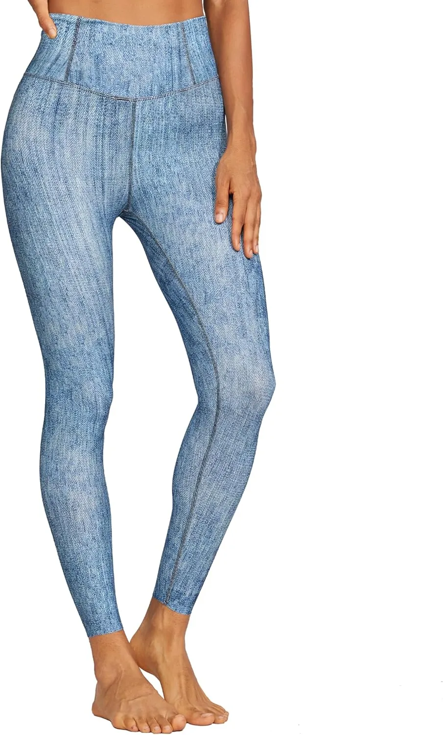 Denim Leggings for Women,High Waisted Tummy Control Stretchy Pants,Buttery Soft Butt Lifting Casual Jeans for Women.