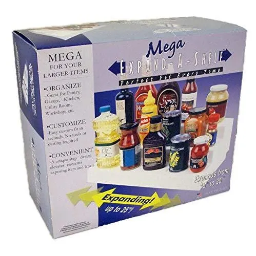 Dial Industries 01803 MEGA Expand A Shelf, White