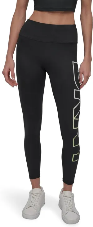 DKNY Women's Exploded Logo High Waist Balance Compression Legging