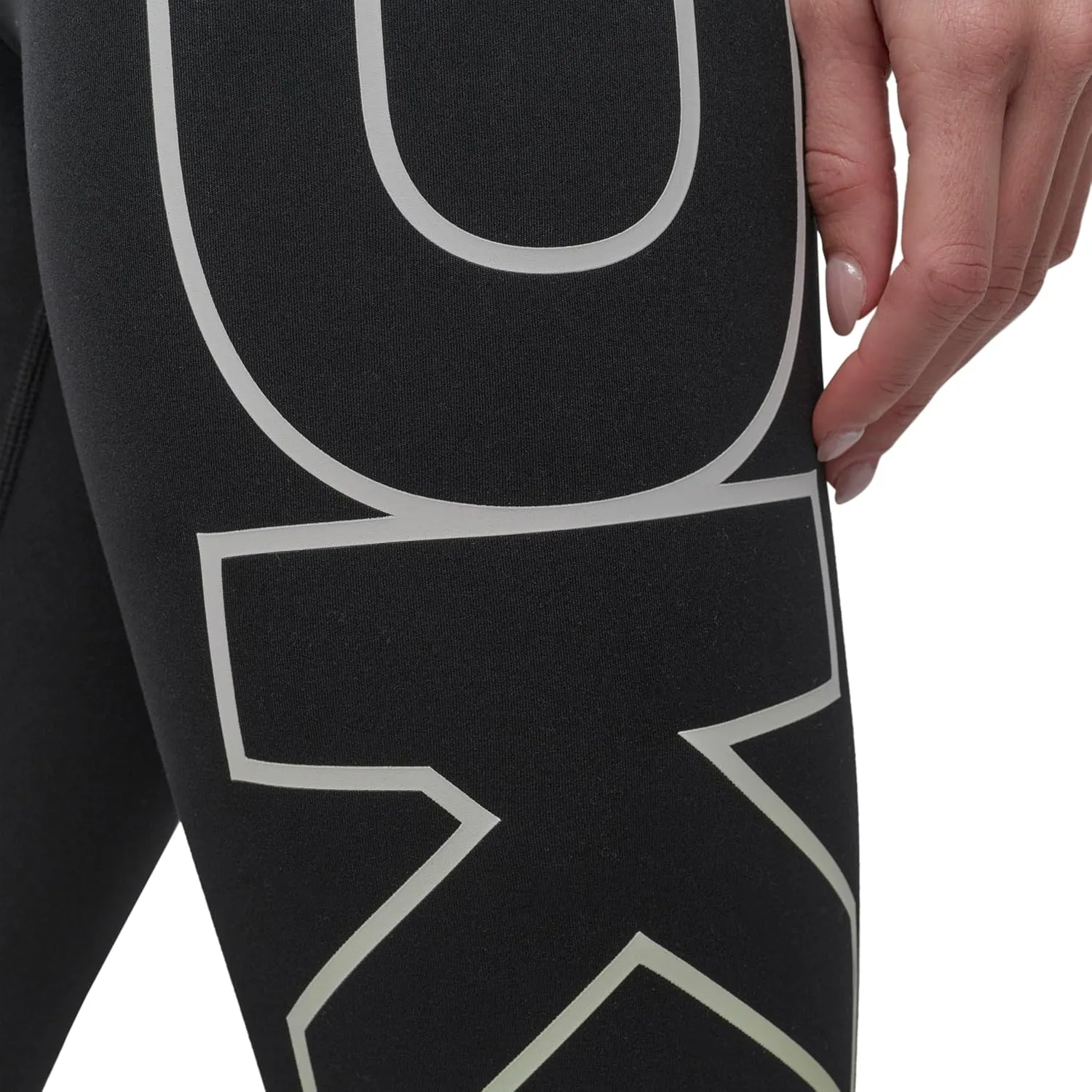 DKNY Women's Exploded Logo High Waist Balance Compression Legging