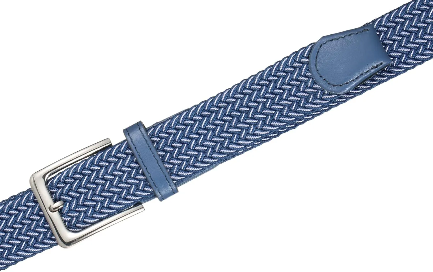 Elastic Braided Belt, 1 3/8", Woven Stretch Belt for Golf Casual Jeans Shorts Pants