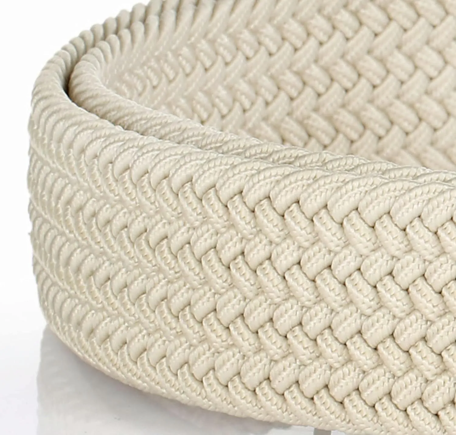 Elastic Braided Belt, 1 3/8", Woven Stretch Belt for Golf Casual Jeans Shorts Pants
